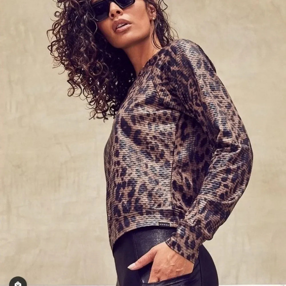 KORAL Sofia Netz leopard-print stretch-jersey top - Picture 1 of 12